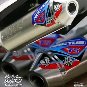 KNALPOT RACING NOCTUS T5 KLX150 DTRACKER CRF150L WR155 SUPERMOTO CROSS TRAIL terbaru stainless motorcycle bulat asli Kamera Motor Silincer