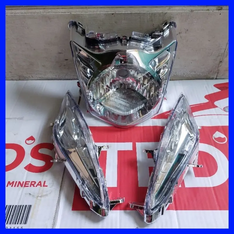 Reflektor Lampu Depan Plus Lampu Sein Depan Beat Karbu Old 2008 Sampai 2012 Motor Asli Motorcycle Motorcycle CROOM