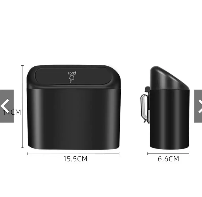 Thùng rác mini trên ô tô có nắp đậy full logo xe dùng tiện lợi Phụ Tùng 3