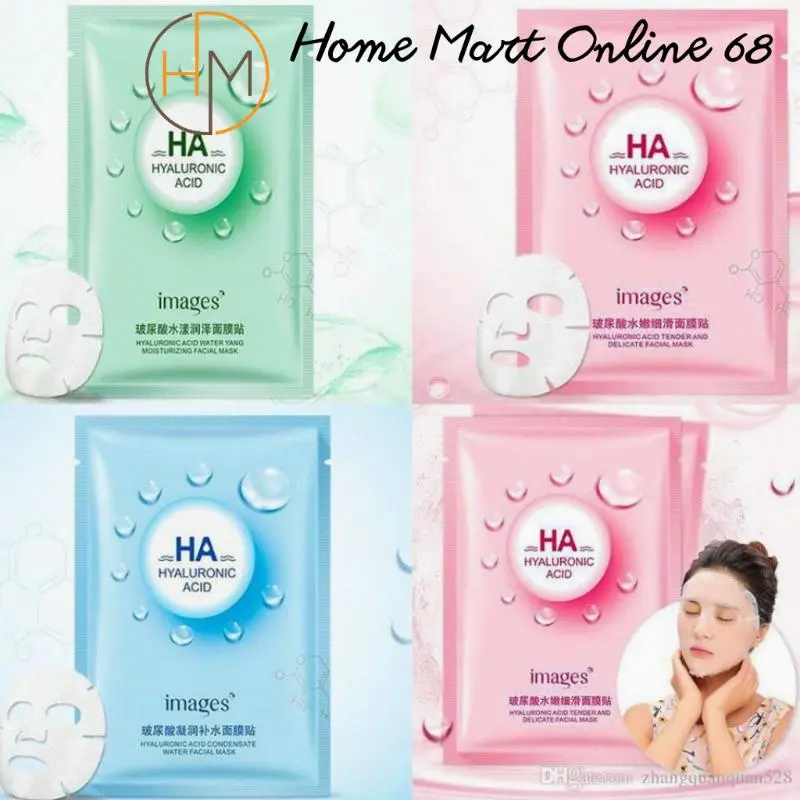 Thời trang Mặt nạ dưỡng ẩm thải độc thải độc HA nội địTrung Skincare Làm Đẹp Da