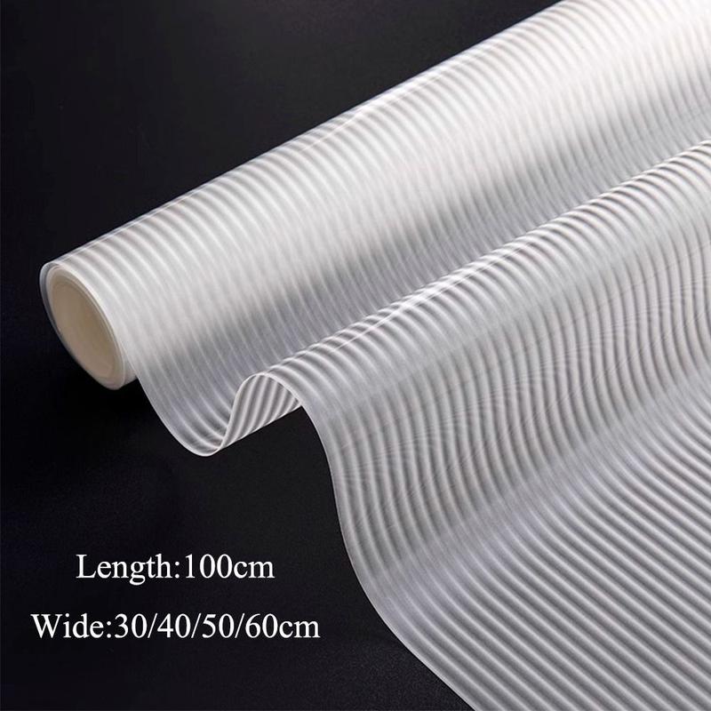 Product Introduction of New Reeded Glass Window Privacy Film Anti-peep Shading Stripe Decorative Window Film Opaque UV Protection Static Glass Frosted Film 20
