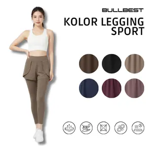 Celana Olahraga Kolor Legging Wanita High Waist Run Polos Zumba Senam Jogger Sport Celana OLahraga Wanita Yoga dan Olahraga Outdoor