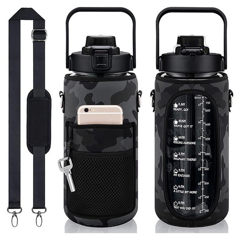 Product Introduction of Sarung Botol Air, Saiz Separuh Gelen, Lengan untuk Sukan, Penebat, dengan Tali, Beg Botol Pemegang Telefon Bimbit, Penutup, Kantung, Sesuai untuk Botol Air 20