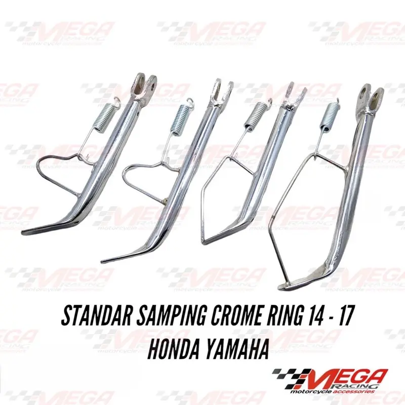 STANDAR SAMPING CROME THAILAND RING 14 - 17 BUAT HONDA--YAMAHA MATIC UNIVERSAL BEAT,SCOOPY,MIO,VARIO,FINO,GEAR,FAZZIO,GENIO,LEXY,AEROX,NMAX,PCX,XRIDER,SPORTY,SMILE,FI,ESP,CBS,,KARBU,LED,NEW,OLD,115,125,150,160,DLL