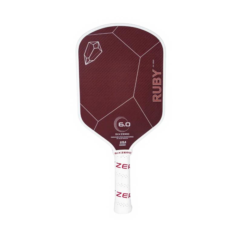 Vợt Pickleball Six Zero Ruby 16mm - Công Nghệ Carbon Fusion Edge - Thiết Kế Khí Động Học và Tối Ưu Hóa Hiệu Suất - Cân Bằng Hoàn Hảo Cho Trải Nghiệm Chơi Vượt Trội 1