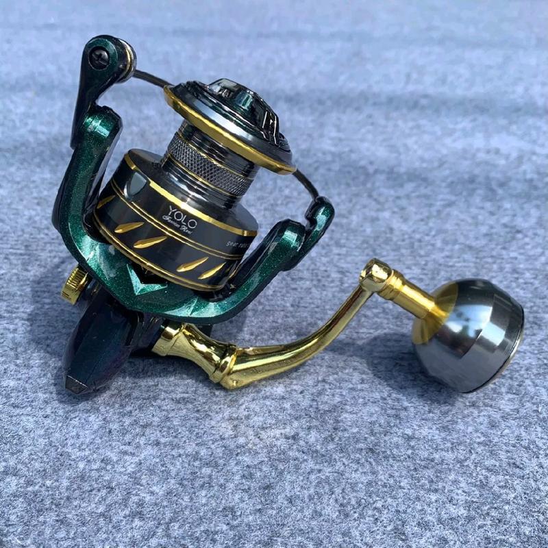 Máy Câu Cá YOLO BF Tay Quay Bi, Size 3000-6000, Mobin Kim Loại, Số Đạn Bạc 5+1 - Đồng