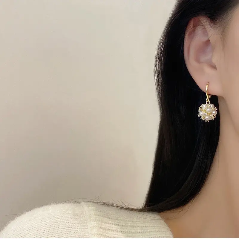 AT64 -- Anting gaya eksplosif temperamen selebriti internet Earrings 0
