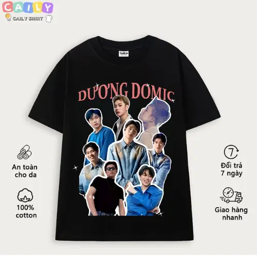 Áo thun dành cho Fan - Dương Domic, áo phông dành cho nam nữ - vải cotton - unisex