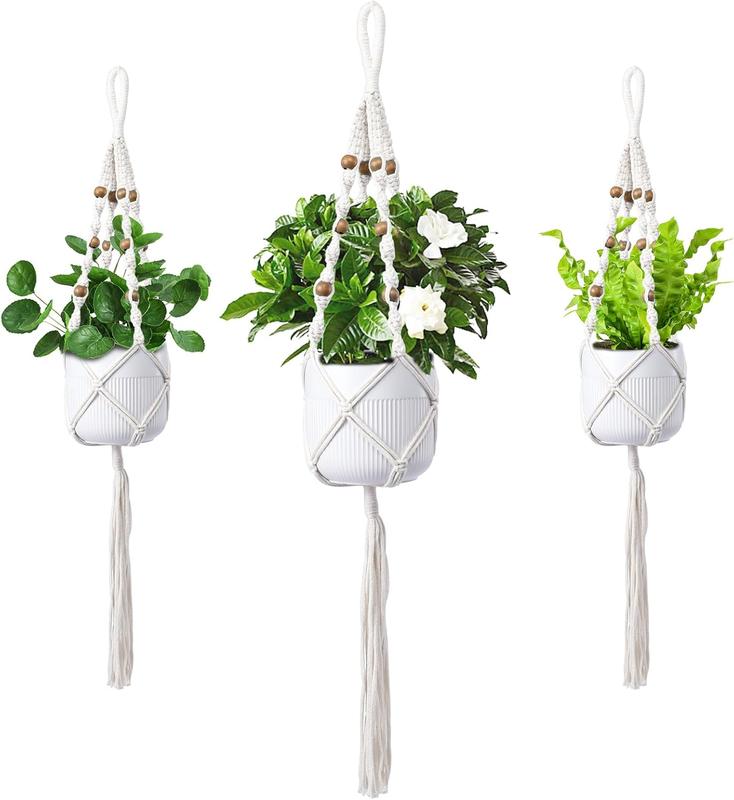Hanging Planters for Indoor 3 count Wall Hangers Macrame Wall - TikTok Shop