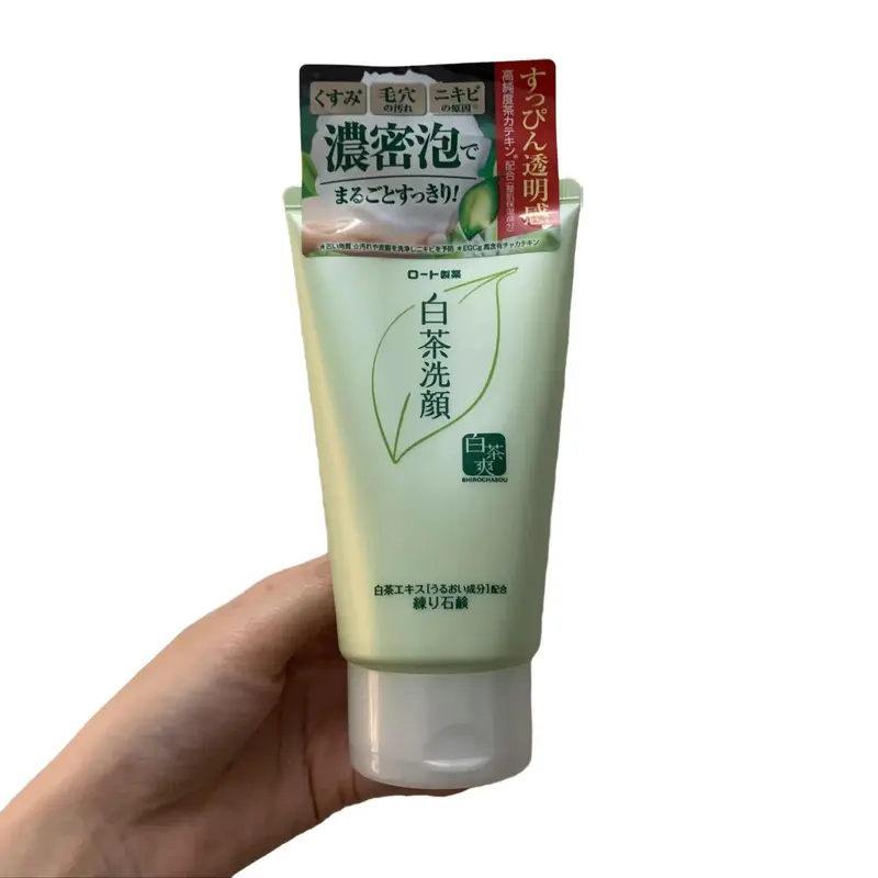 Sữa Rửa Mặt Trà Xanh Shirochasou Nhật Bản 120g 3