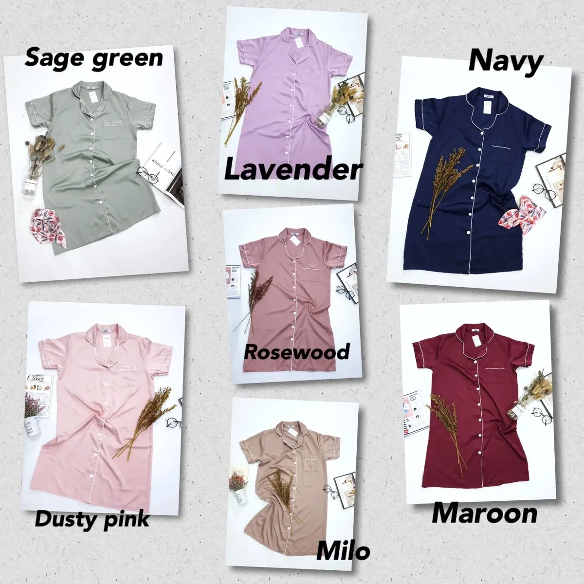 DASTER PIYAMA SATIN PREMIUM ELLIE