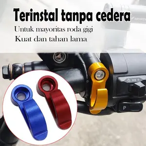 Gantungan Barang Motor Universal Semua Motor - Gantungan Stang / Body CNC - Centolan Setang - Gantungan Master Rem Motorcycle Gold Full CNC Premium Halus Mewah Rapi Awet