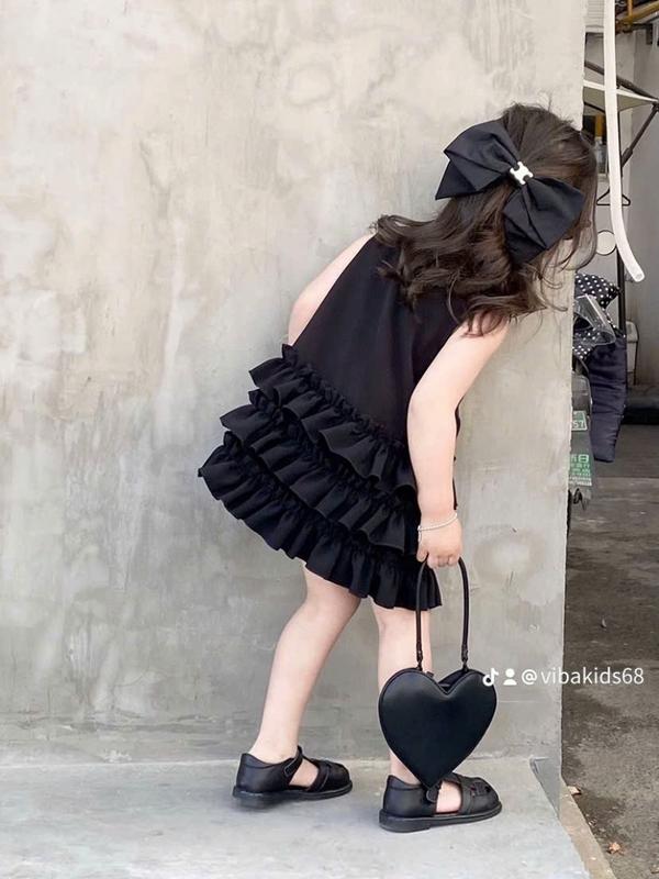 Váy bé gái sát nách [TE06]- Vibakids- Đầm bé gái sang chảnh đi chơi đi du lịch 1