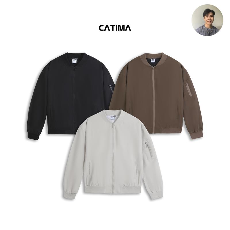 CATIMA x Thành Đơn Giản Áo Khoác Gió 2 Lớp CATIMA Nam Nữ Form Rộng - Bo Cổ Bo Tay Dầy Dặn - Trượt Nước Cản Gió AG19