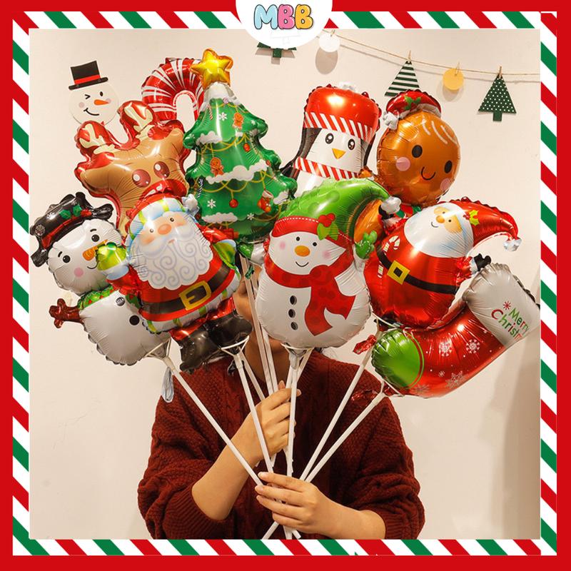   TPHCM  Bong Bóng Noel Bóng Mini Cài Que Trang Trí Noel Giáng Sinh2025 MBBDecor 