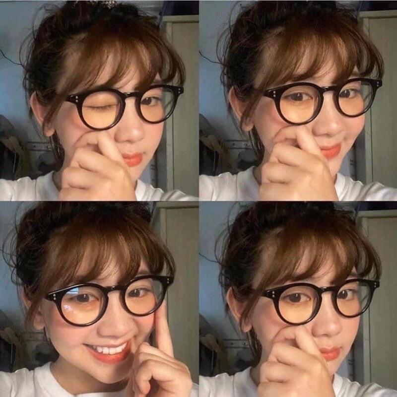 Product Introduction of Mắt kính giả cận chữ v gọng vuông thời trang, kính mát gọng trong nam nữ phong cách retro Hàn Quốc đơn giản MKGV1 kinh  vuong 1