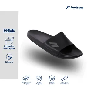 Sendal Cowok Footstep Retro Type 0.1 New Slide Sandal Shoes Pria Selop Karet