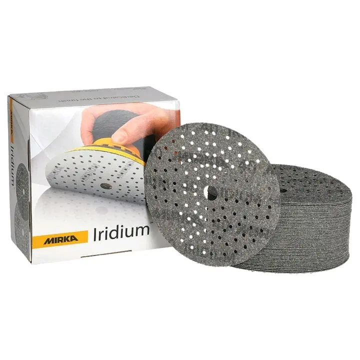 Amplas velcro 6 Inch dry sanding-Mirka Iridium 0