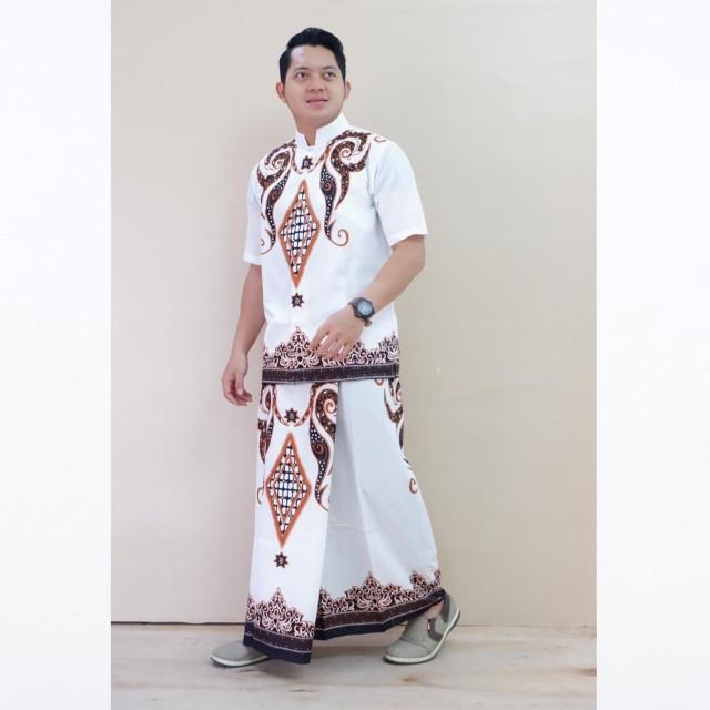 Product Introduction of Baju kemeja koko setelan sarung batik solo full furing motif PERMATA PUTIH 4