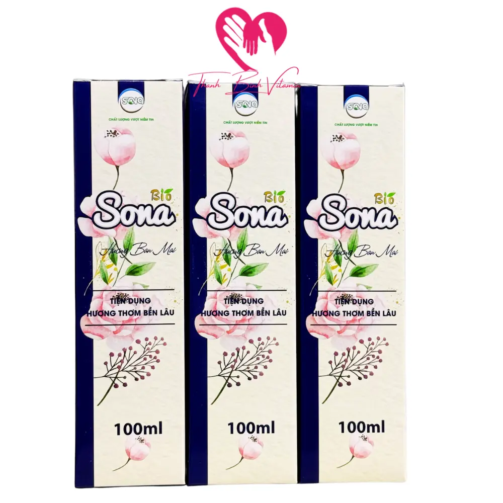 [Combo 3 Chai] Xả Vải Khô, Xịt Thơm Quần Áo SONA Hương Comforr Em Bé 100ml