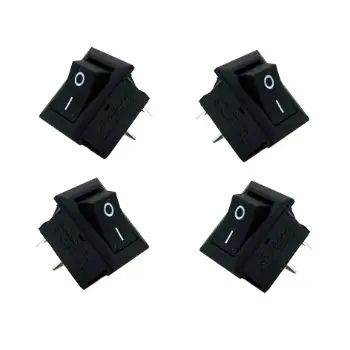 Công Tắc Bập Bênh KCD11 6A 125VAC 3A 250VAC 2 3 Chân , Công Tắc ON/OFF Đen 1