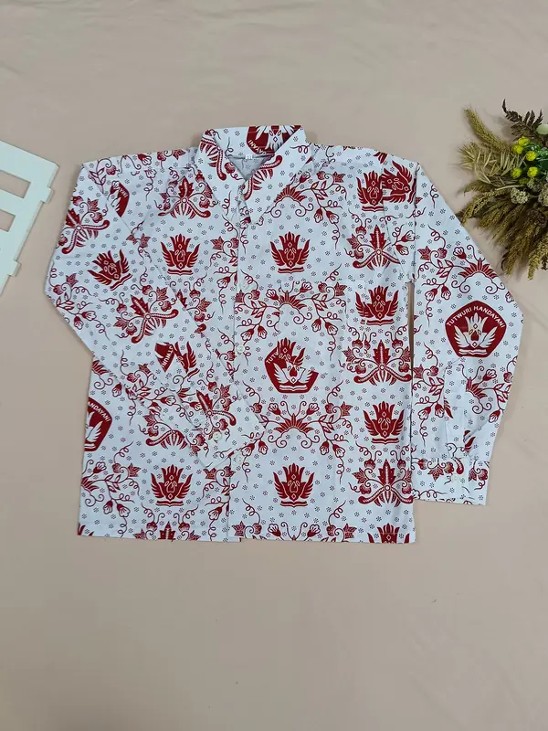 Baju Batik Sekolah Lengan Panjang Motif Tutwuri Handayani Sd Kelas 1-6 Fashion 2