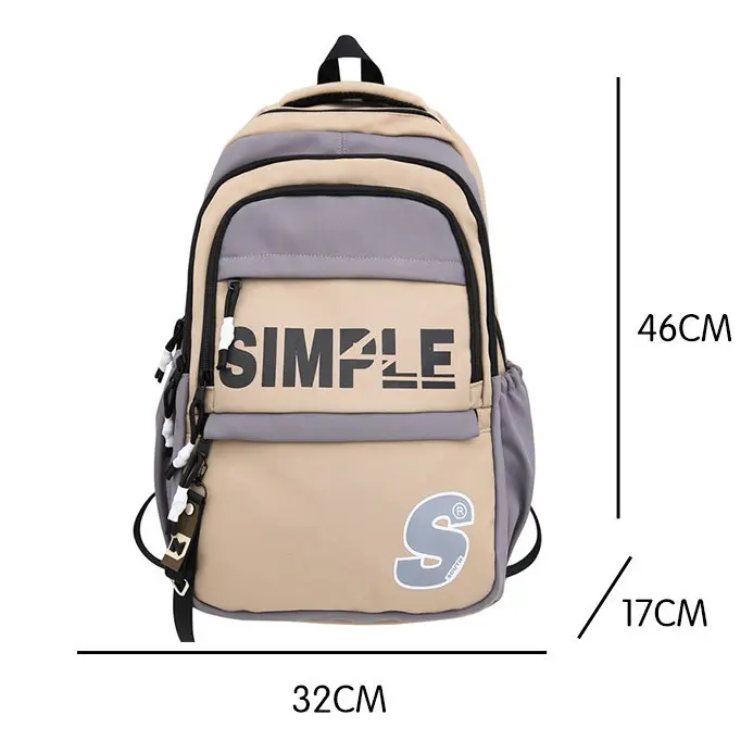 Balo đi học thời trang unisex nam nữ vải cao cấp chống nước đựng laptop 16in đi làm du lịch 8853 1