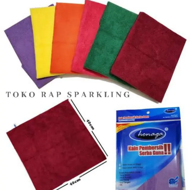 Lap Microfiber Honaga 320gsm ukuran 40x40 0