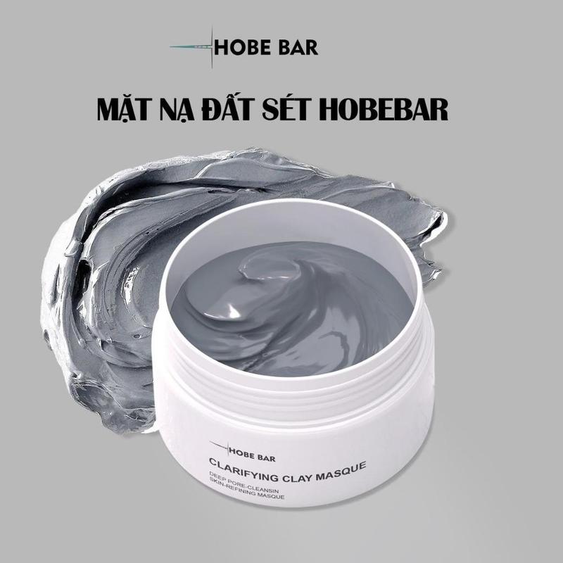SKINCARE Mặt Nạ Đất Sét Trắng Sodium Hyaluronate HOBE BAR Hỗ Trợ Làm Sạch Da Dành cho Nam Và Nữ 55ml Mask Dưỡng Ẩm Da Dưỡng Da Mặt