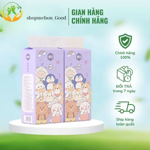 giấy rút đáy treo tường Cừu tím GCHFT1280 Manhua 4 lớp nhỏ gọn, tiện lợi