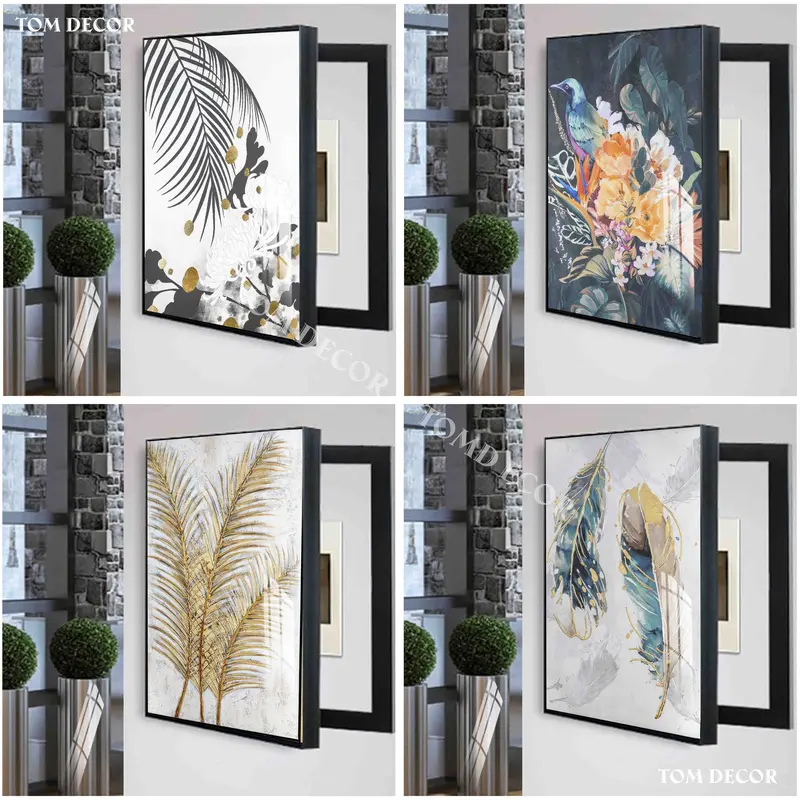 Tomdecor Tranh che ổ điện mẫu tranh thiên nhiên mới 2024  trang trí nhà cửa, decor phòng khách khổ đứng 0