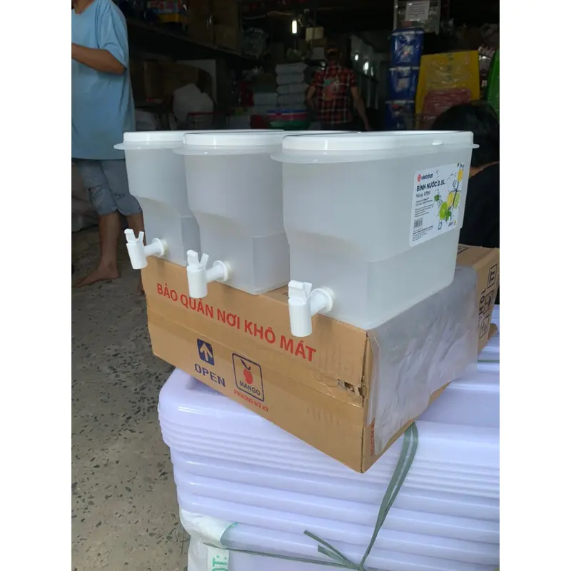 Combo 3 Bình đựng nước có vòi để tủ lạnh tiện dụng 3.5l việt nhật 6785 3