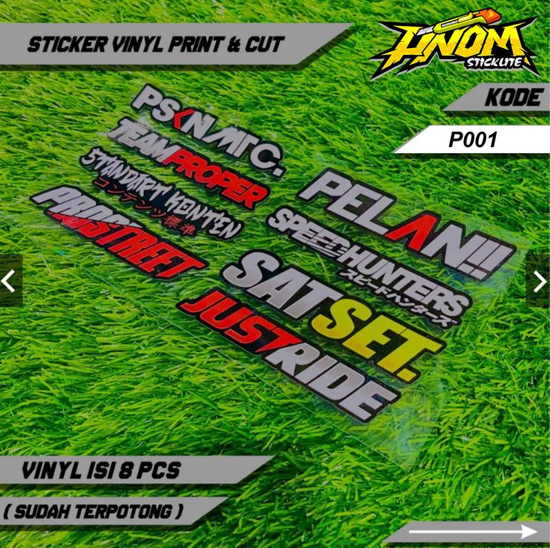 Stiker Racing Vinyl Pack Print & Cut Sticker Kata Kata Racin - Shop ...