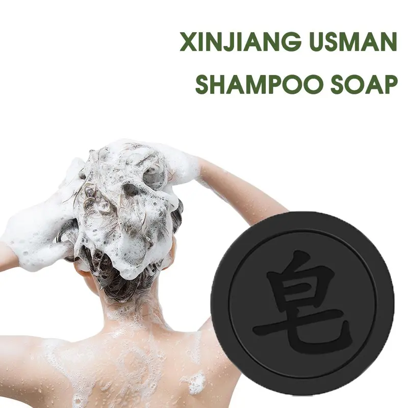 Xà Phòng Dầu Gội Usman Tân Cương, Xà Phòng Gội Đầu Đa Hoa Polygonum, Xà Phòng Thủ Công Nhân Sâm, Xà Phòng Chăm Sóc Tóc Tóc Màu Đen, Giá Thấp Nhất 1