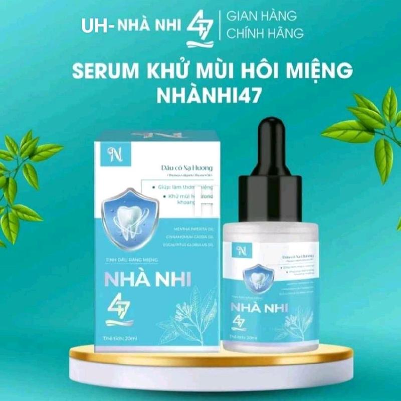  TặngTNk chai20ml Serum khử mùi hôi miệng nhà nhi 47 - Tinh chất dầu xạ hương viêm nấu răng ê buốt răng - hàng chính hãng 