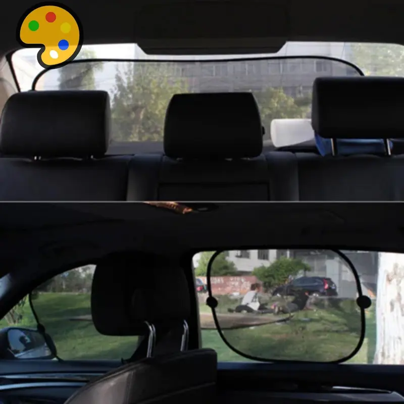 1/2/5pcs Set of Car Sunshade UV Protection Car Curtain, Car Window Sun Shield, Glass Protector Against Glare and Heat - Ideal for Car Owners and Resellers.pain 1