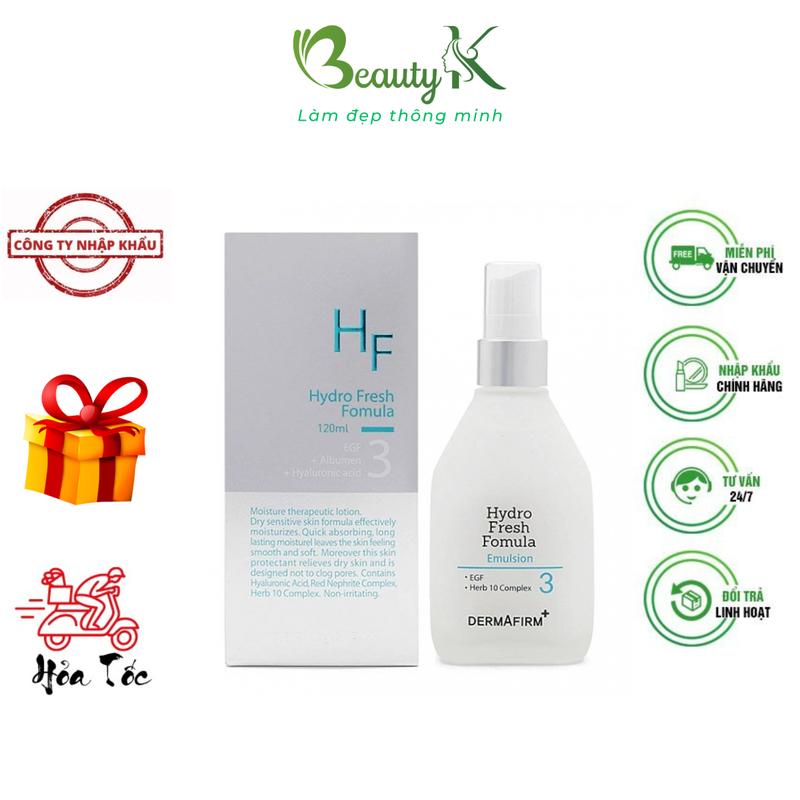 HÀNG NHẬP KHẨU - Sữa Dưỡng Dermafirm Hydro Fresh Formula - Tinh Chất Hydro Tươi Cấp Nước Dưỡng Ẩm Cấp Tốc Da Mặt - BeautyK Nữ Skincare Women Làm Đẹp Da Chăm Sóc Da