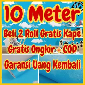 Wallpaper Dinding 10 m 10 meter 45 cm x 10 m MOTIF KARAKTER ANAK