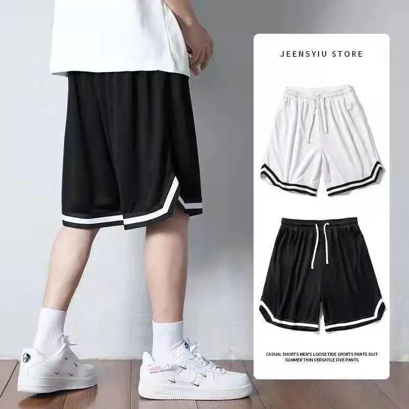Seluar Sukan American Basketball Men's Loose Breathable Sports Wild Casual Trend Running Fiess Shorts