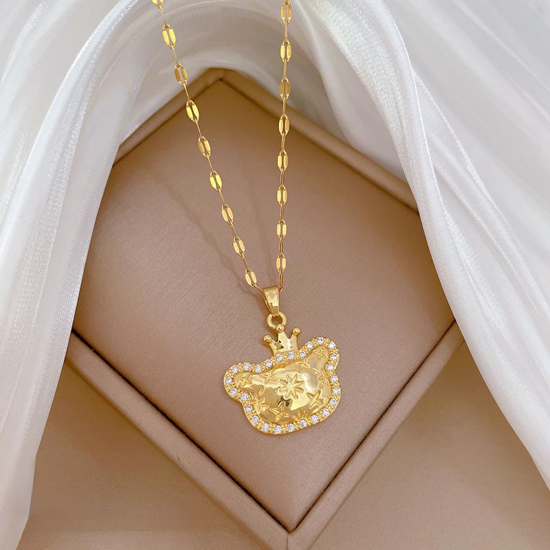 Product Introduction of Vòng Cổ Hoa Bốn Lá, Hàng Mới Về, Dành Cho Phụ Nữ Và Bé Gái, Thanh Lịch, Chất Liệu Thép Titan Cao Cấp, Vỏ Hai Mặt, Dây Chuyền Xương Đòn, Bán Chạy Women Trang Sức Jewelry Chain dây  cỏ  4  lá 4