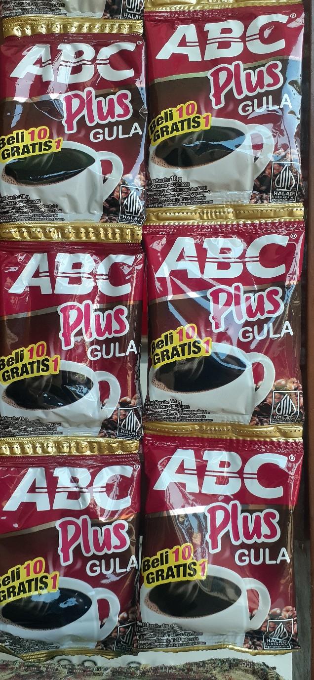 Product Introduction of 30 PCS 3renteng Kopi ABC plus gula 18 gram manis nya pas 5