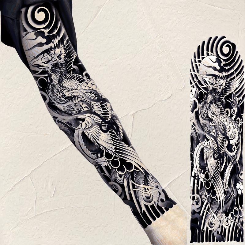 Semi-Permanent Waterproof Tattoo Stickers for Men & Women - Cute & Domineering Body Art 8