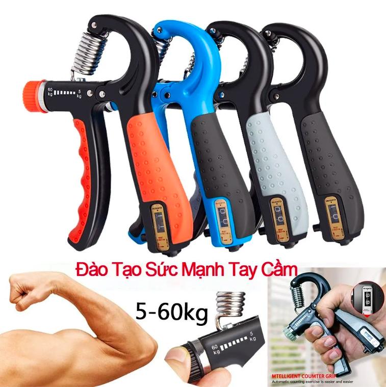  Kìm Bóp Tay Kìm Tập Cơ Tay Dụng Cụ Tập Gym Tại Nhà Điều Chỉnh Lực Có Đếm 5-60kg 