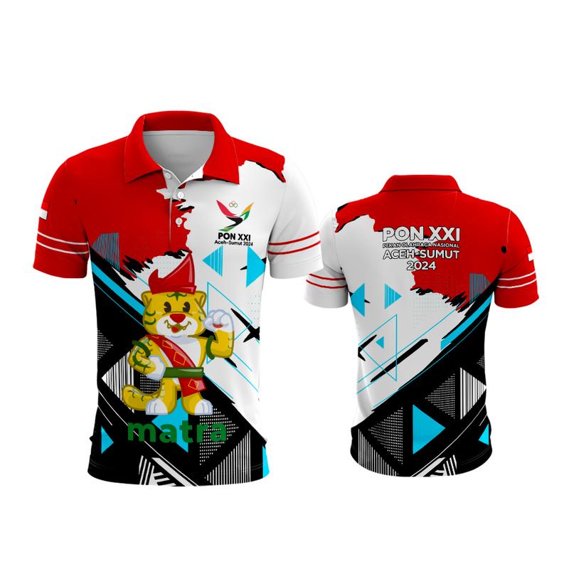 Product Introduction of Baju pon xxi aceh sumut pria Kaos berkerah pria baju pon aceh lengan pendek Cepat Kering Custom Kain 50