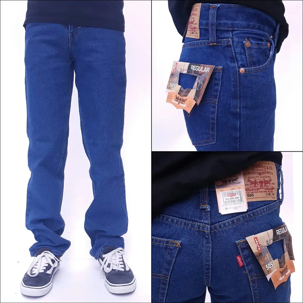 CELANA PANJANG PRIA JUMBO|  CELANA JEANS STANDAR | REGULER | 27-44 |BASIC