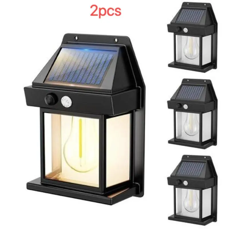 Solar Motion Sensor Outdoor Wall Lamp, Wall Sconce, Outdoor Waterproof LED Light, Wall Lamp Exterior Light For Garden Patio Yard Garage Decoration