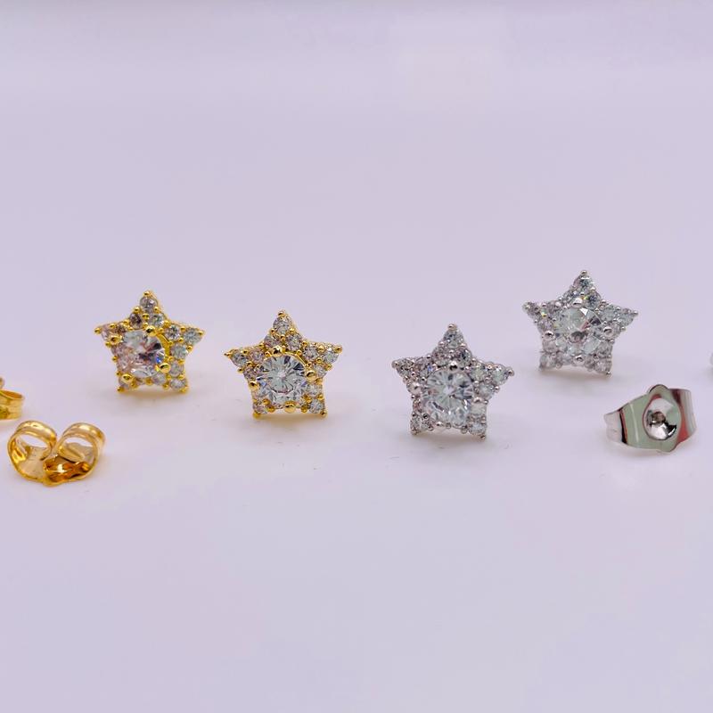 Bông tai ngôi sao titan, Hoa tai hình ngôi sao bằng titan không phai không rỉ sét, Trangsucmoiluatuoi.RIN