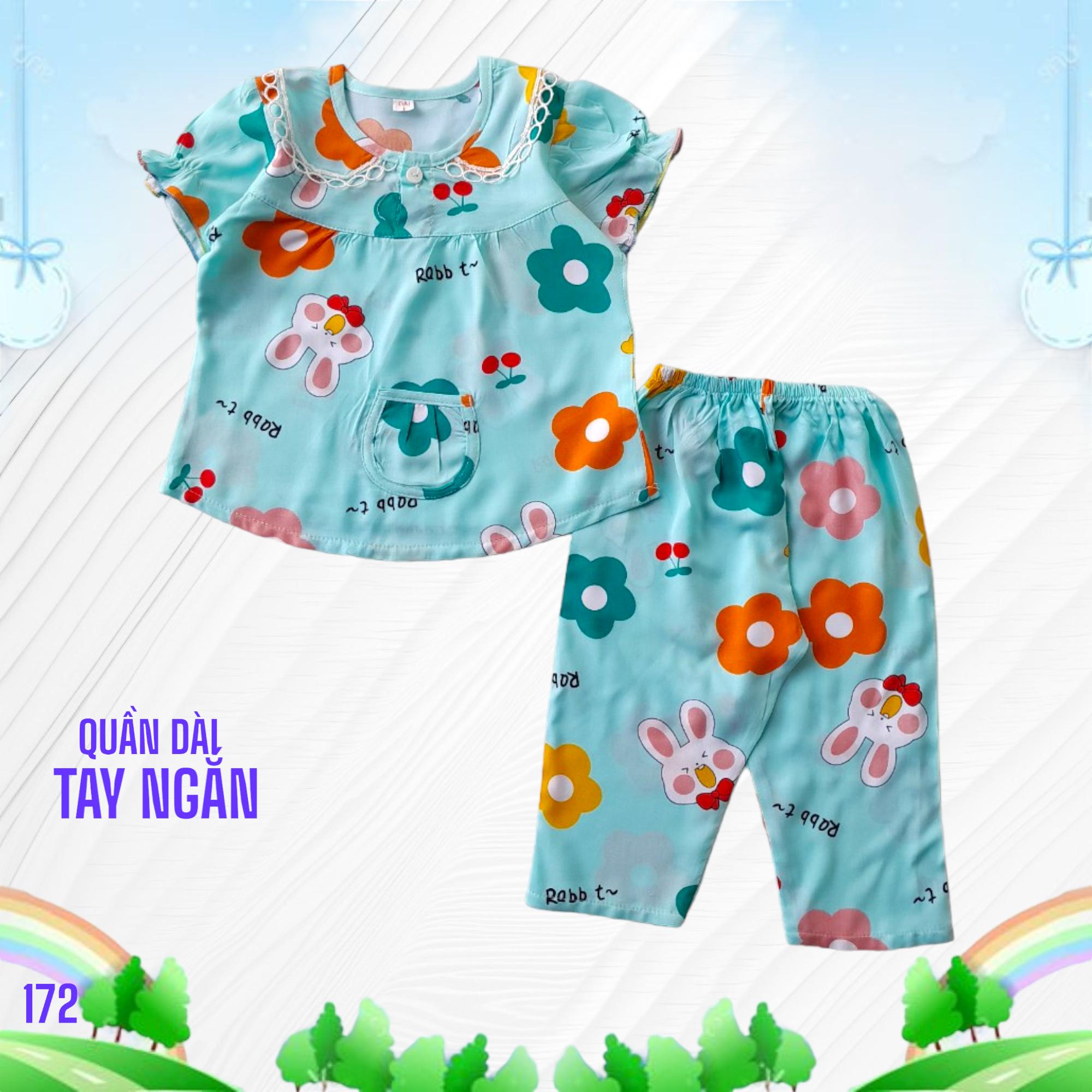 Bé gái quần dài tay ngắn lô 172 từ size 1-12
