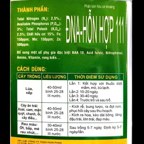 Phân Bón COMBI THÁI Giúp Vô Gạo Nhanh, Kích Trổ Nhanh, Kích Vọt Rễ, Nở Bụi Cực To, Cân Bằng pH, Hạ Phèn Rửa Mặn (500ml) 1