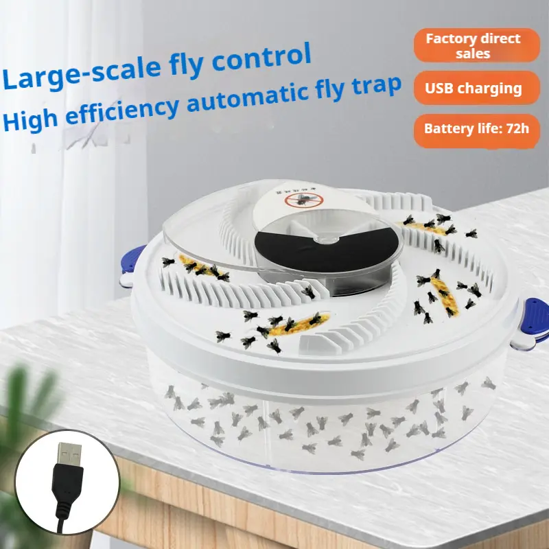 Fly Catcher for Restaurant and Home Use Automatic Catch Fly Fantastic Product Catch Flies Sharp Tool Mute Fly Catcher